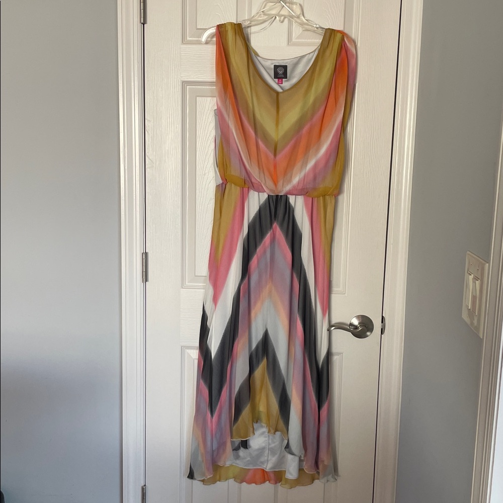 Vince Camuto Gradient Dress in Warm Tones